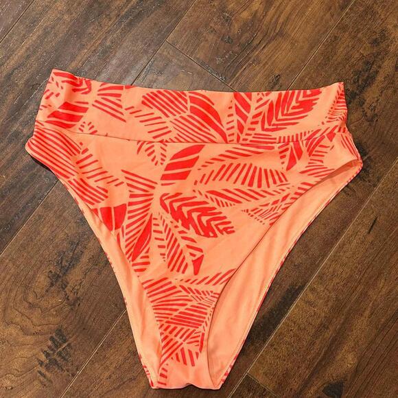 aerie Tropical Print Swim Bottoms Women’s Size XL - Picture 3 of 4
